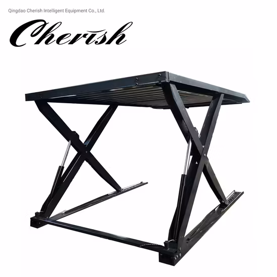 Aprobado por la CE Venta de fábrica Garaje para el hogar Sistema de estacionamiento automático Dos apiladores automáticos de cuatro postes Elevador de vehículos vertical de doble nivel Elevador de estacionamiento de tijera hidráulica