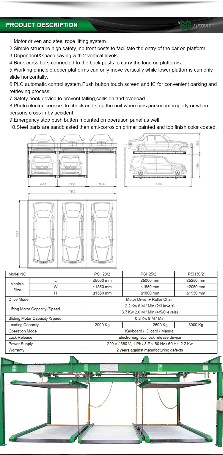 Chinese supplier car parking solution car parking equipment automatic puzzle car parking system